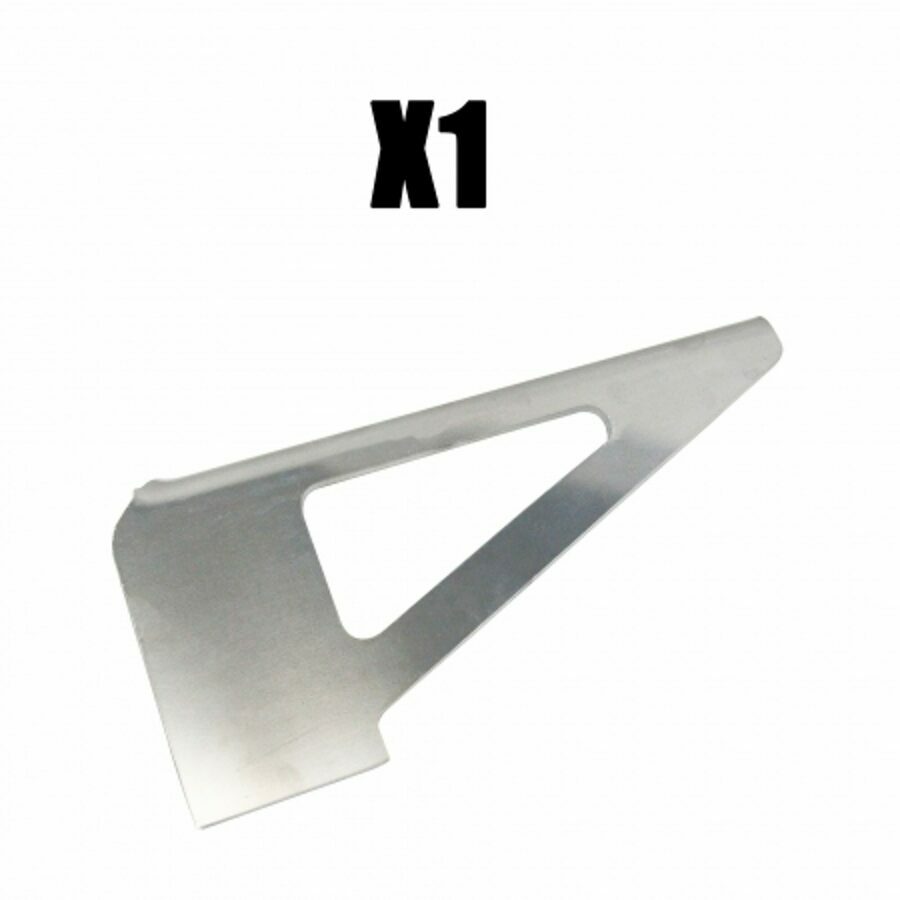 GRATING STEP FOR BULKHEAD MANDOOR, ALUMINUM 1/2 ROUND DUMP