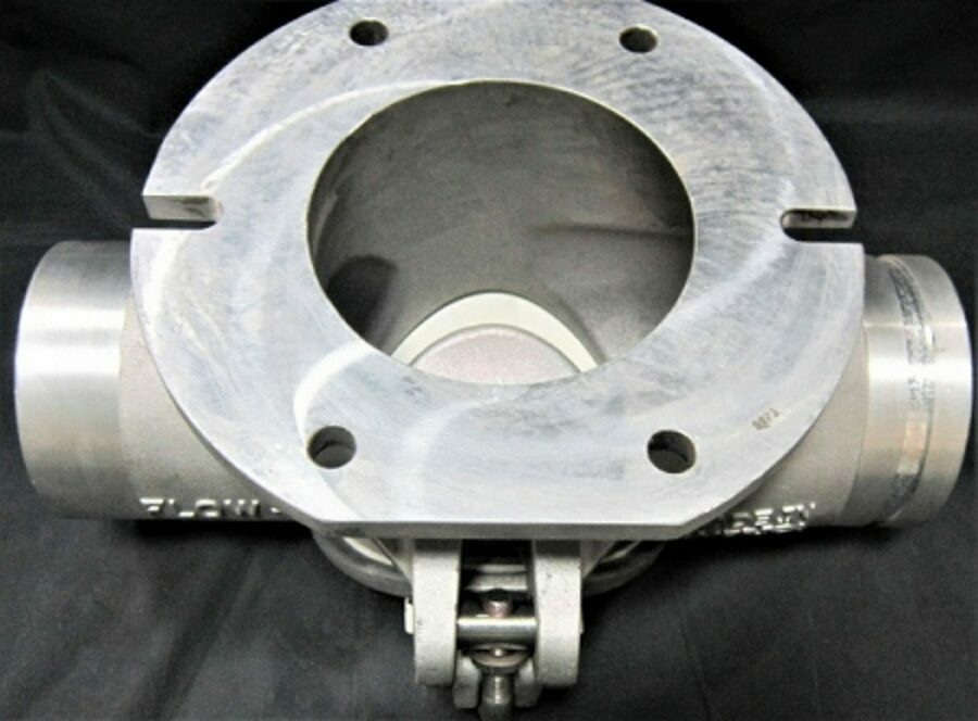 HOPPER TEE ALUMINUM 5X4 SIPHON FLOW BOTTOM DROP PLAIN X GROOVE