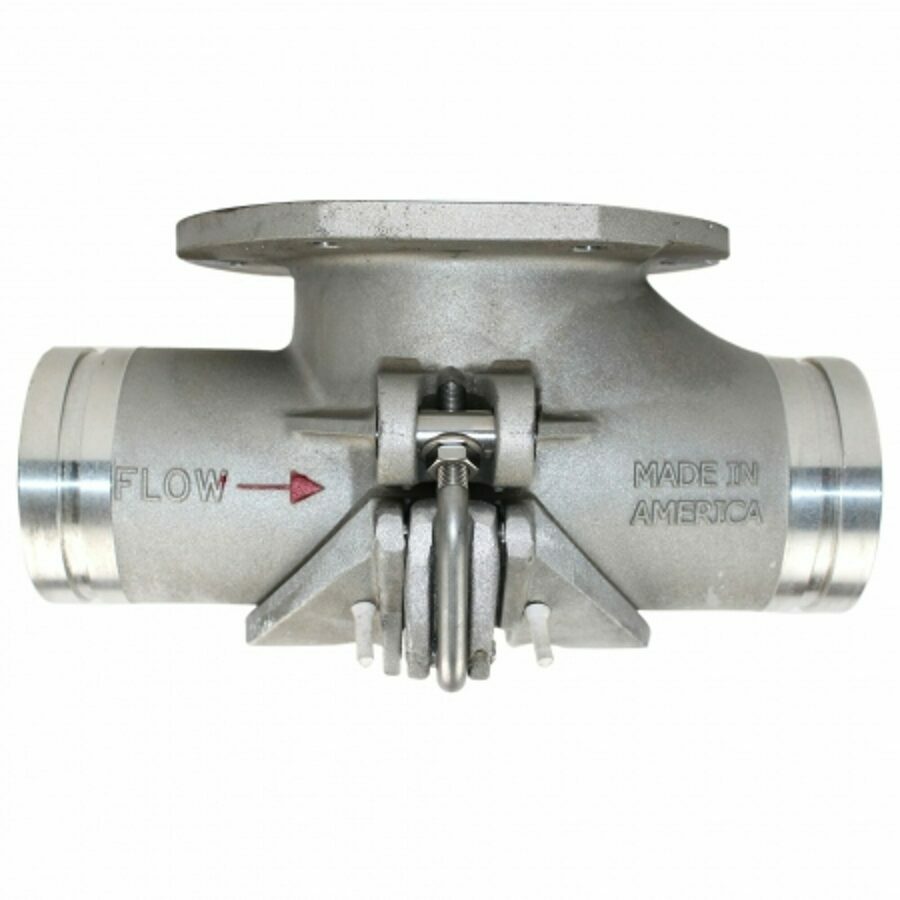 HOPPER TEE ALUMINUM 5X4 SIPHON FLOW BOTTOM DROP GROOVE X GROOVE