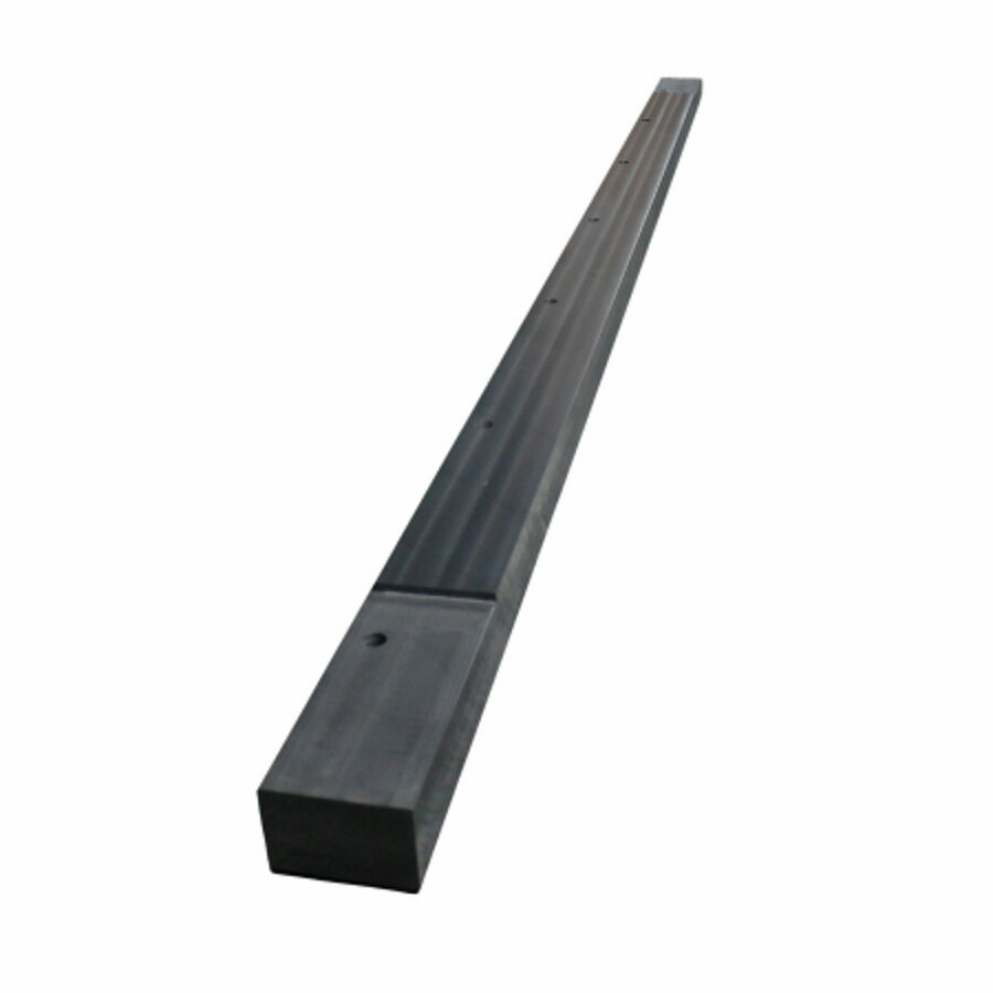 COAL BUCKET PUSHER BLOCK, 94-7/8" BLACK, FOR SHEET & POST GATE, UHMW COMPLETELY FABRICATED