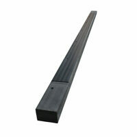 COAL BUCKET PUSHER BLOCK, 94-7/8" BLACK, FOR SHEET & POST GATE, UHMW COMPLETELY FABRICATED