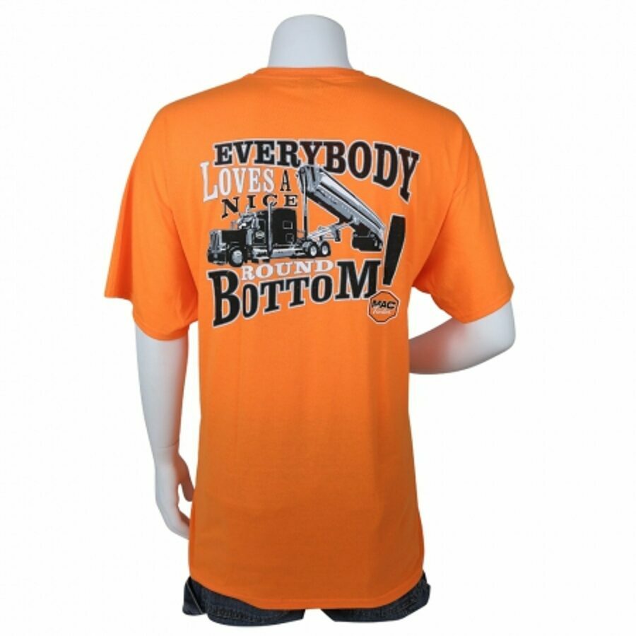 T-SHIRT ROUND BOTTOM ORANGE 2X