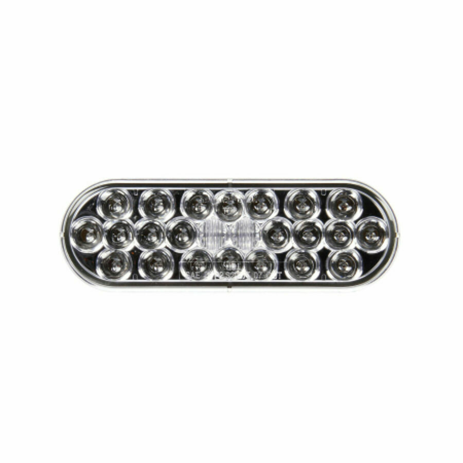 LED, OVAL MIDTURN, RED 24 DIODE, FRONT/PARK/TURN 12V, PL-3