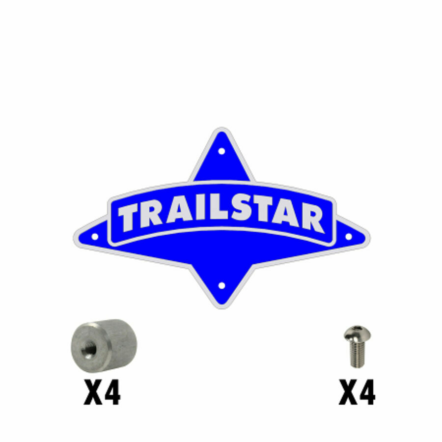 LOGO ASSEMBLY, TRAILSTAR BLUE