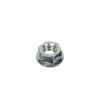 HEX NUT SERRATED 3/8-6 GR 8 ZINC FLANGED