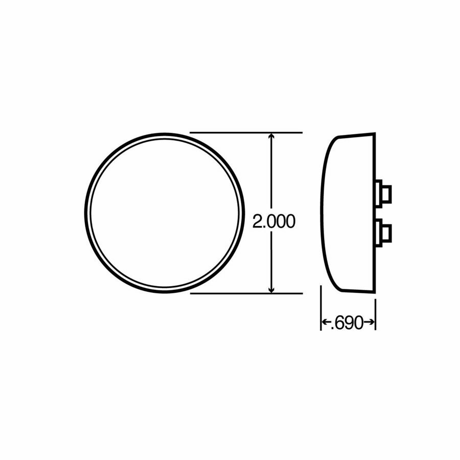 MODEL 30 CLEAR UTILITY LAMP, 30 SERIES, INCANDESCENT, PL-10 12V