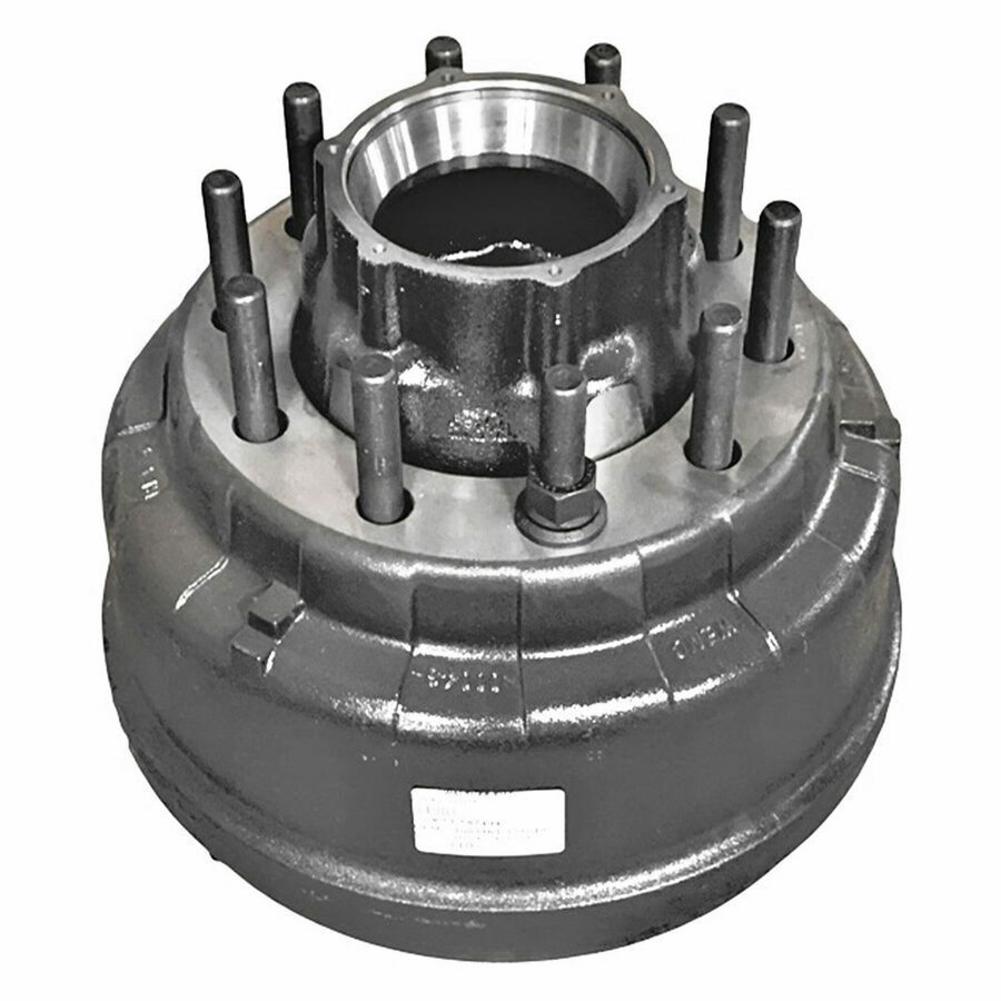 WHEEL HUB & DRUM ASSEMBLY, H/D CAST WALTHER 16-1/2 X 7 TP, LONG STUD HP ABS