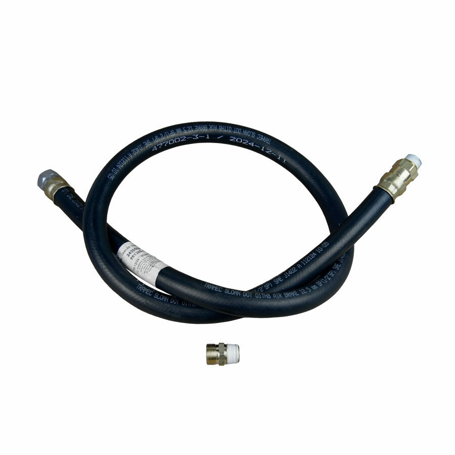 BRAKE HOSE ASSEMBLY, 1/2" X 48" WITH 3/8 MPT SWIVELS ENDS