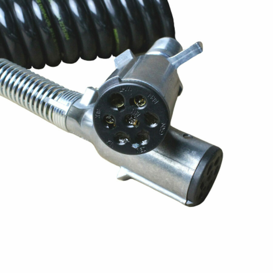 7 WAY LIGHT HARNESS SPRING, CORD MALE ENDS 12', TRUCK-LITE 97151 (263717151)