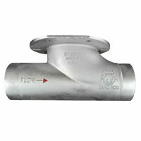 HOPPER TEE DURAIRON 5X4 STEEL SAND HOG, STRAIGHT X PLAIN