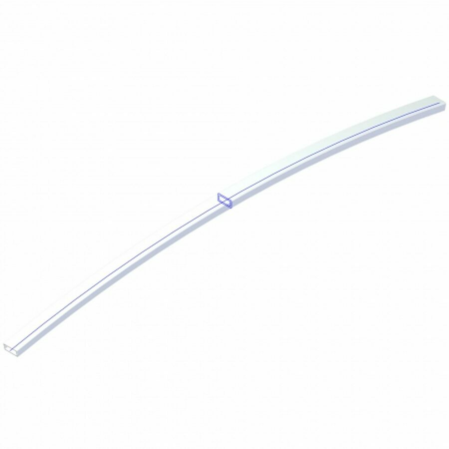 ARCHED TUBE, 6" CHIPPER ALUMINUM BOLT ON