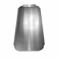 ALUMINUM BULKHEAD MANDOOR ASSEMBLY, DRIVER SIDE FOR DUMP TRAILERS, RECTANGLE STYLE W/ GRAB HANDLE