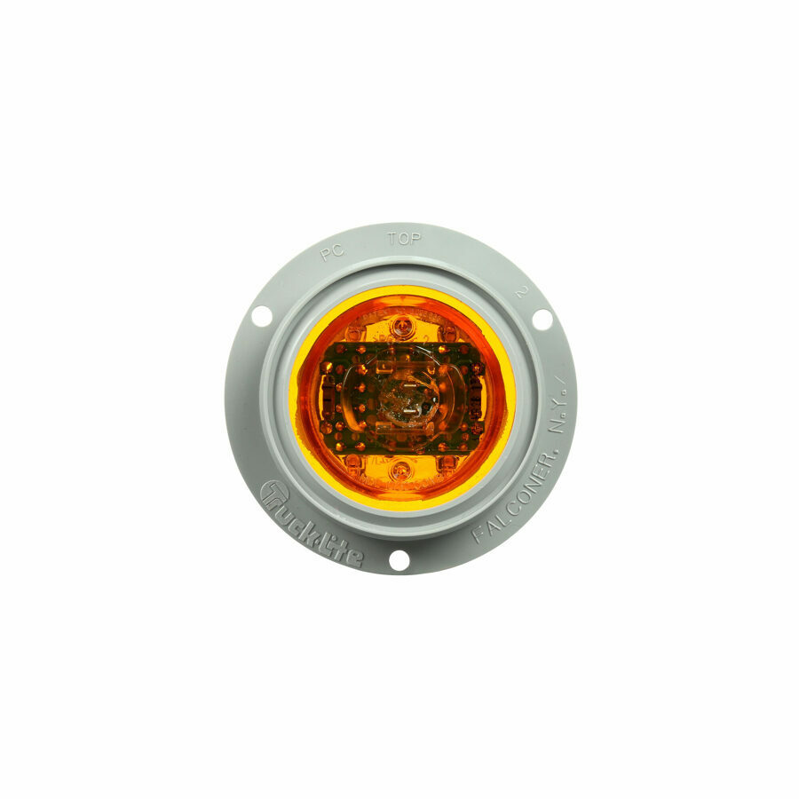 LAMP, 2.5" LED, AMBER MODEL 10, FLANGE MOUNT HIGH PROFILE