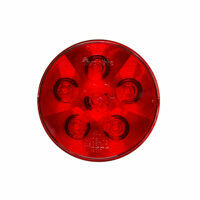 RED LED LAMP, MODEL 44, ROUND, 6 DIODE STOP/TURN/TAIL, 12V