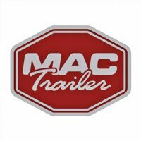 MAC LOGO, MACHINED 13" RED, BOLT ON FOR FLATBED TRAILERS