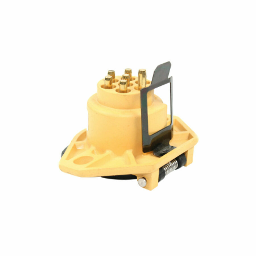 RECEPTACLE, 7-WAY ISO 3731 YELLOW