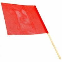 VINYL RED FLAG 18" X 18"