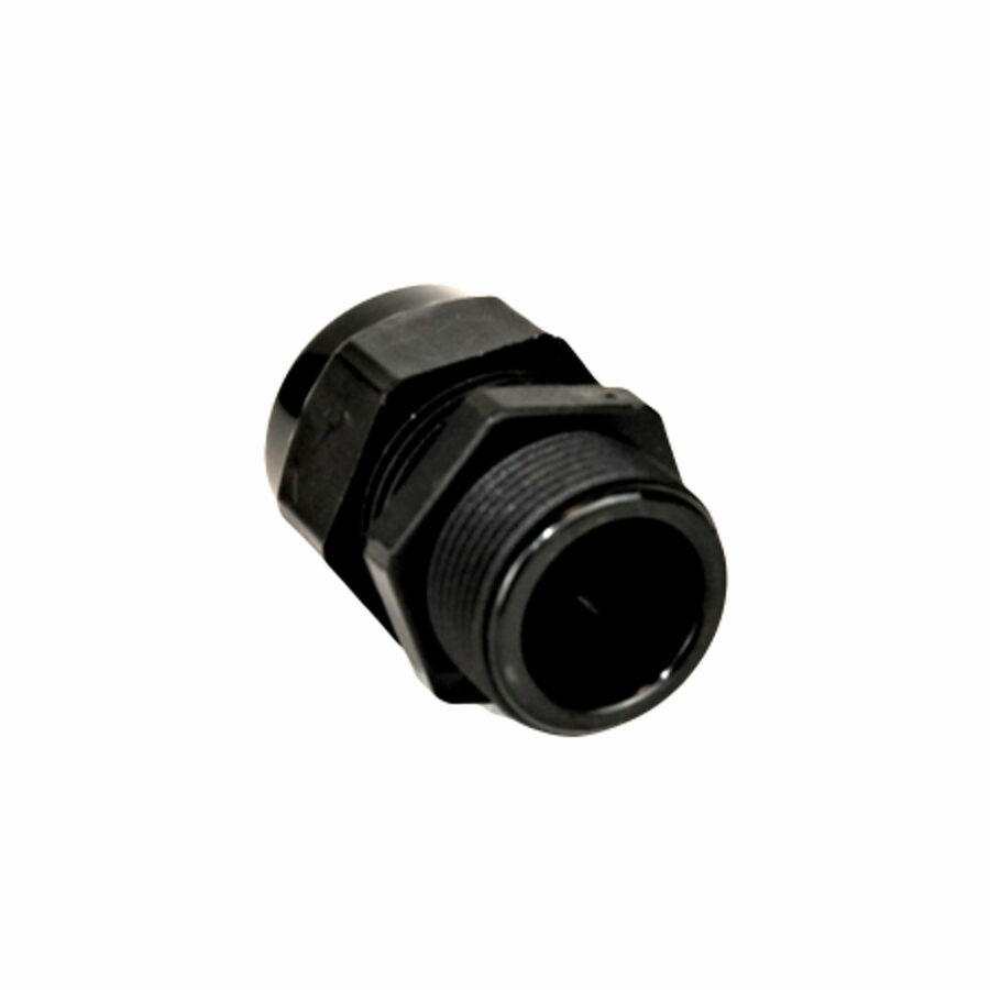 COMPRESSION FITTING, 3/4" FOR 3/4" CABLE, BLACK PLASTIC, MAX DIAMETER .709" MIN. DIAMETER .49"