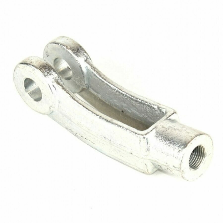 YOKE 5/8-18 1.25 OD ZINC (1010) 45 DEGREE, ELECTRO PLATED-FORGING