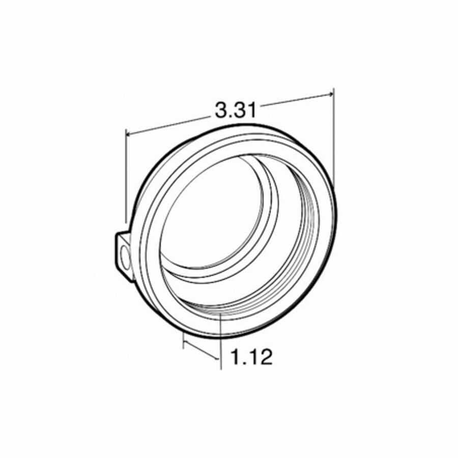 MODEL 10 CLOSED BLACK GROMMET, FOR 10 SERIES AND 2-1/2" LIGHTS