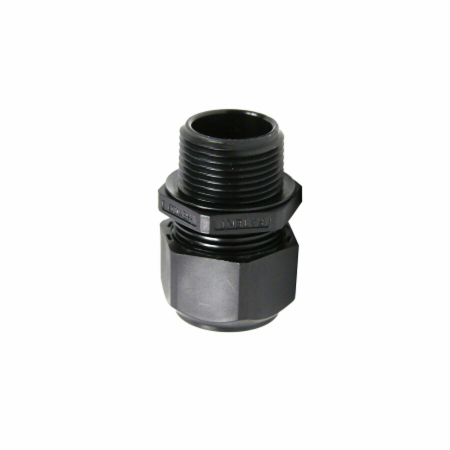 COMPRESSION FITTING 3/4", BLACK MAX DIAMETER .485" MIN DIAMETER .25"