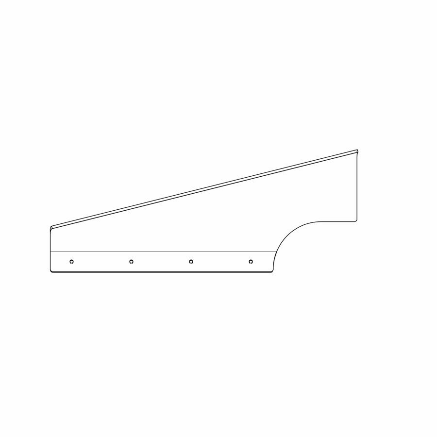 FENDER BRACKET, FORM LEFT HAND .235 X 2.06 X 11.62 X 28.93 MFIN55
