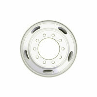 WHEEL 22.5", 5 HAND HOLE ACCULITE WHITE STEEL