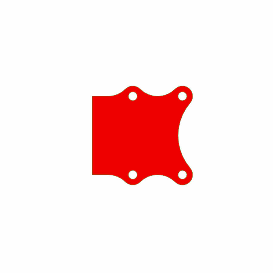 MYLAR GASKET, STANDARD PADDLE LATCH, .010" THICKNESS