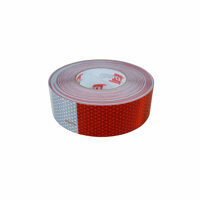 CONSPICUITY TAPE, 2" X 150' RED & WHITE