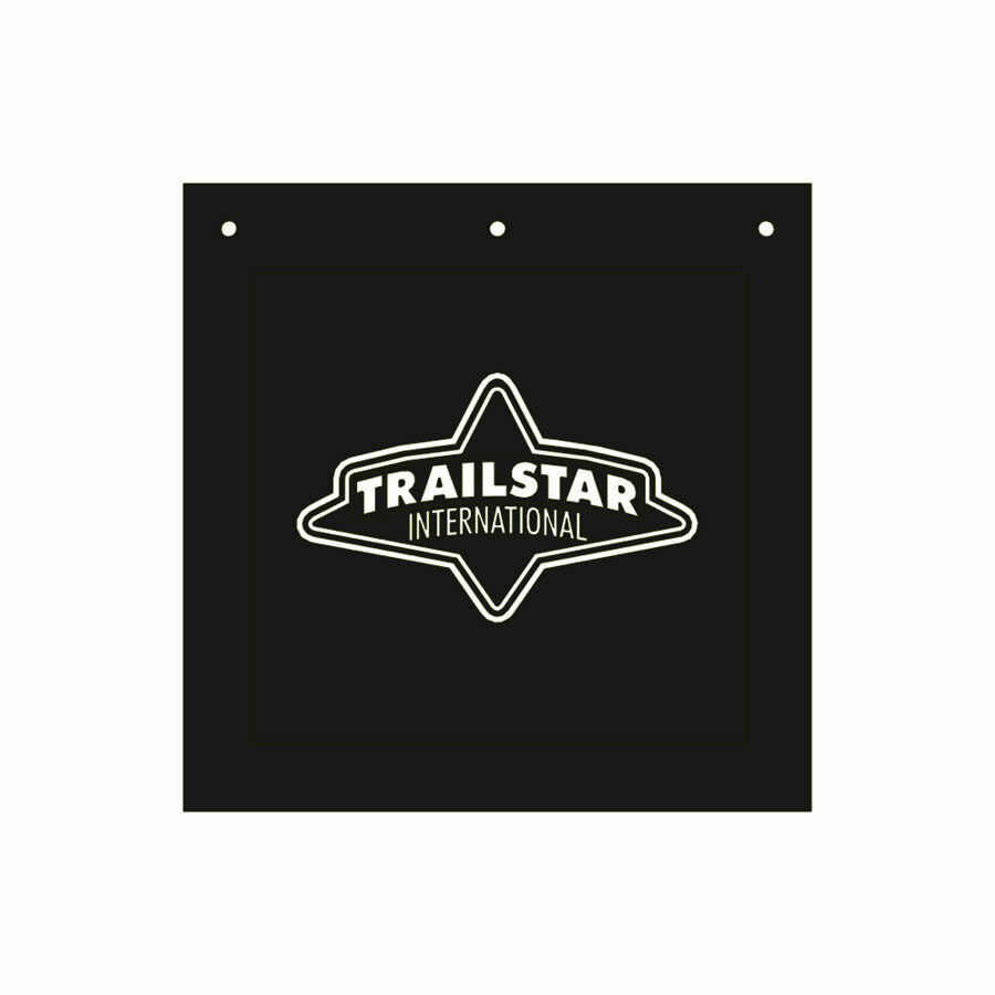 TRAILSTAR MUD FLAP, INSPECTION 14" X 14" X 3/8" W/ WHITE LOGO