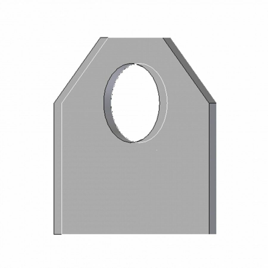 STRAIGHT TRUCK COUPLER PLATE 1/4" A36