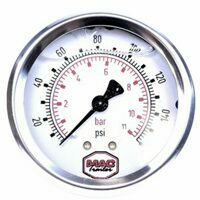 GAUGE 2.5" LIQUID FILLED BACK MOUNT (63 MM) DIAMETER, 0-160 PSI MAC LOGO