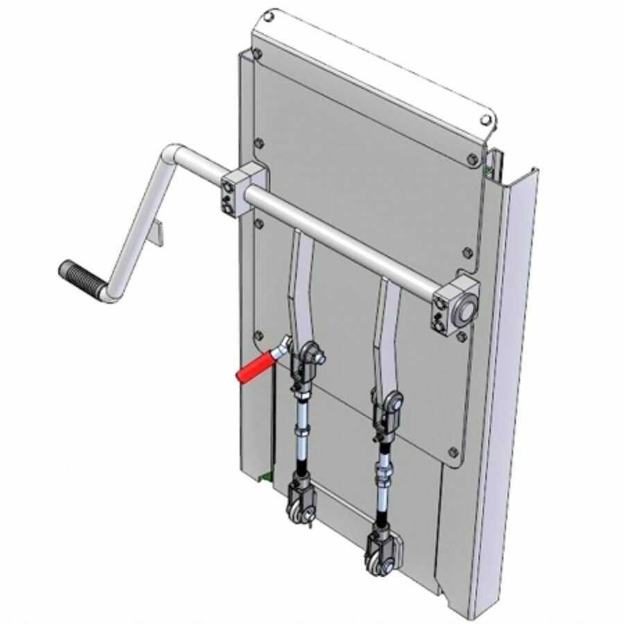 COAL DOOR ASSEMBLY 16", SHEET & POST