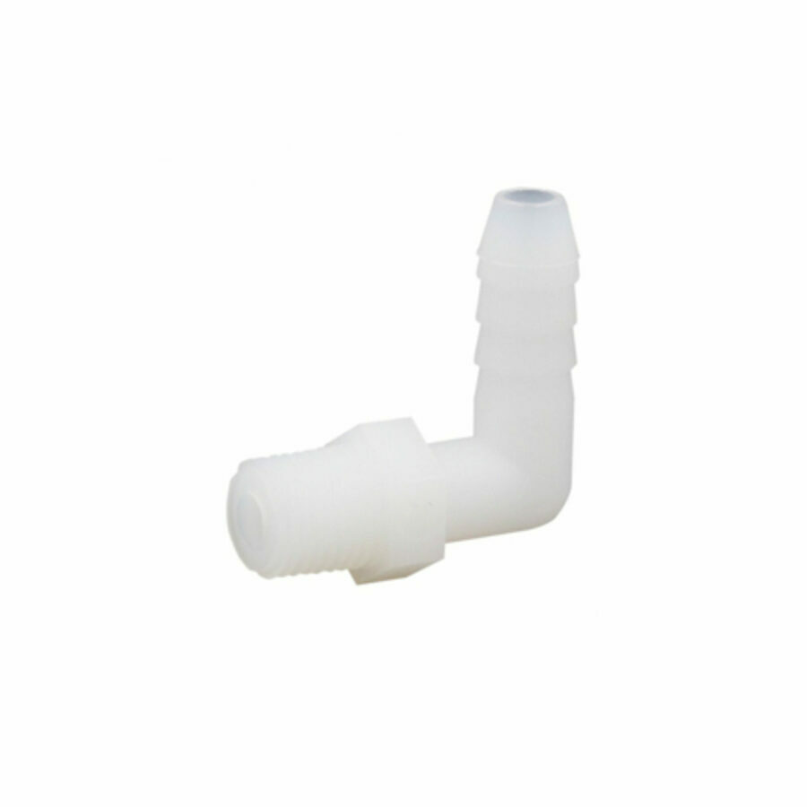 ELBOW, 3/8T X 1/4P NYLON, PIPE TO BARB