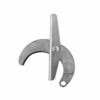 OVERSLUNG HOOK & LATCH ASSEMBLY, TWO PIECE STEEL AND ALUMINUM, SQ & STEEL DUMPS