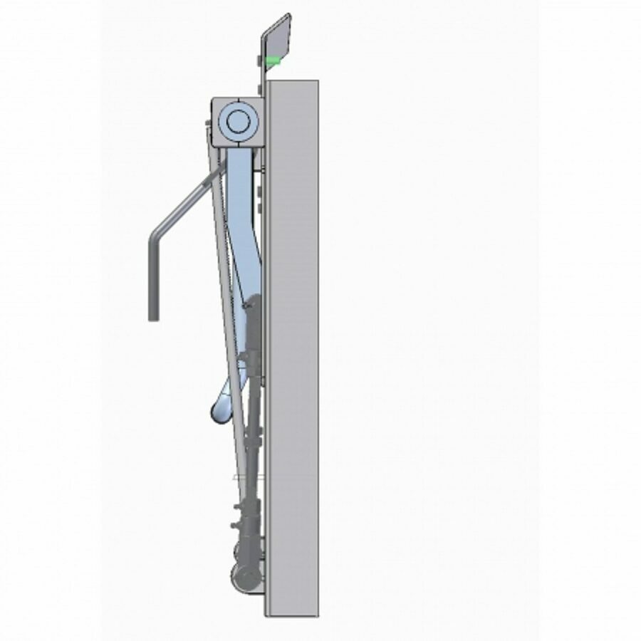 COAL DOOR ASSEMBLY 24", SHEET & POST WITH FLOW CONTROL