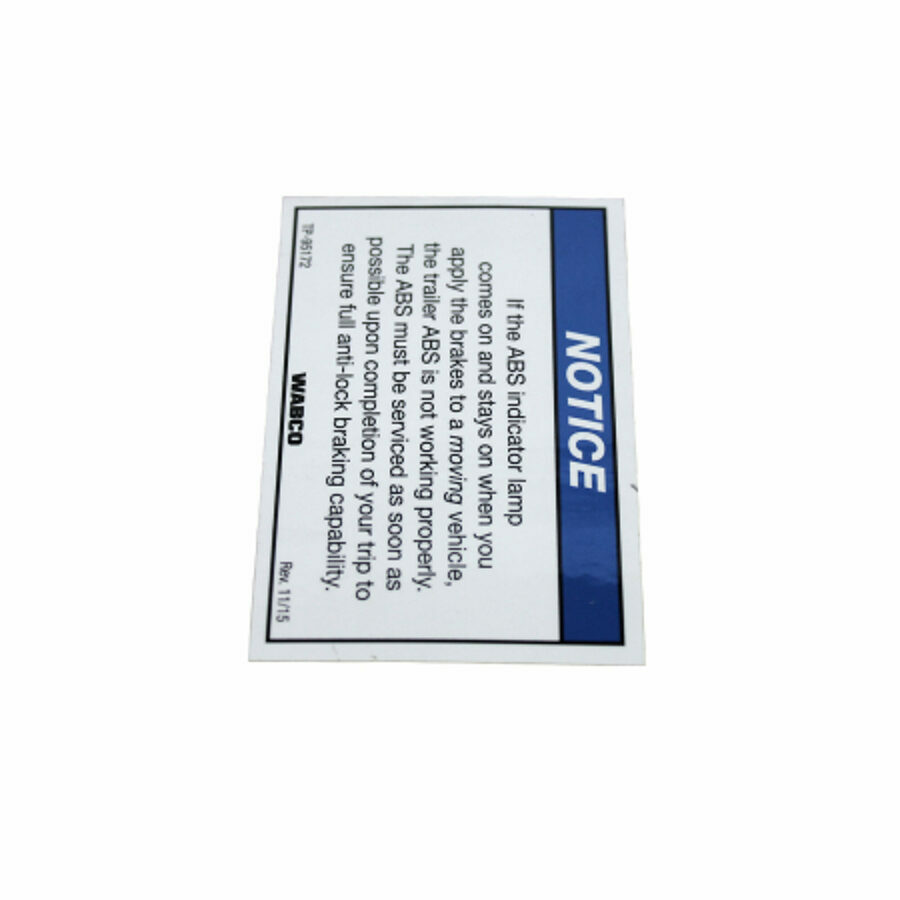 ABS WARNING LIGHT LABEL