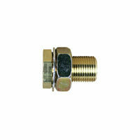 BULKHEAD CONNECTOR BHC-1/4-18 IT TO 3/4-16 OT (1-1/2" LG)