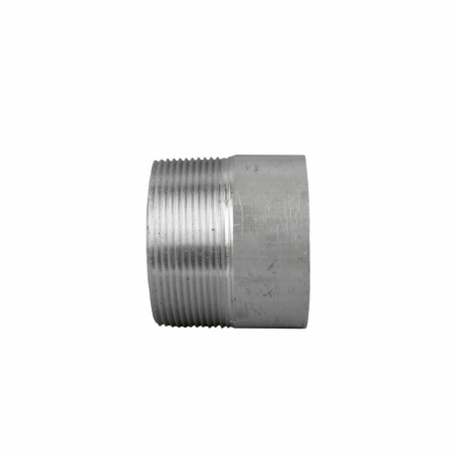 NIPPLE 3" SCH. 40 PIPE X 3" LONG, THREAD ONE END, ALUMINUM