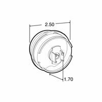 LAMP, 2-1/2" LED, MODEL 10 AMBER, FIT 'N FORGET 12V SERIES 10