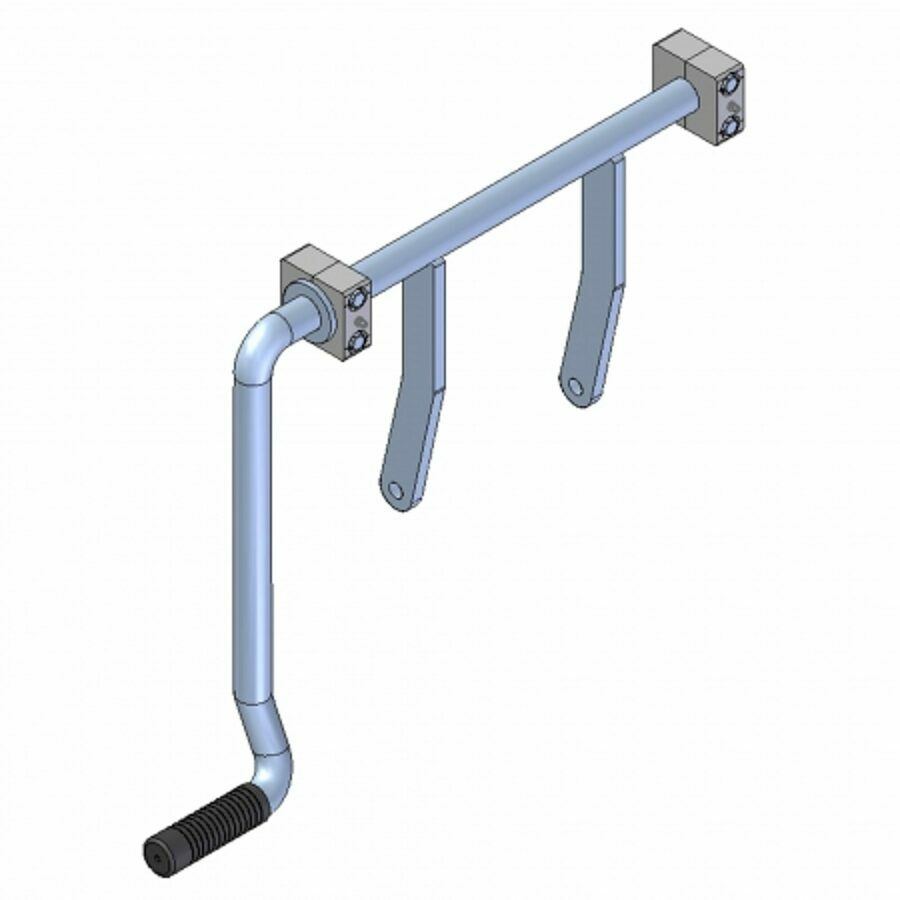 COAL DOOR HANDLE, 1/2 ROUND 12"