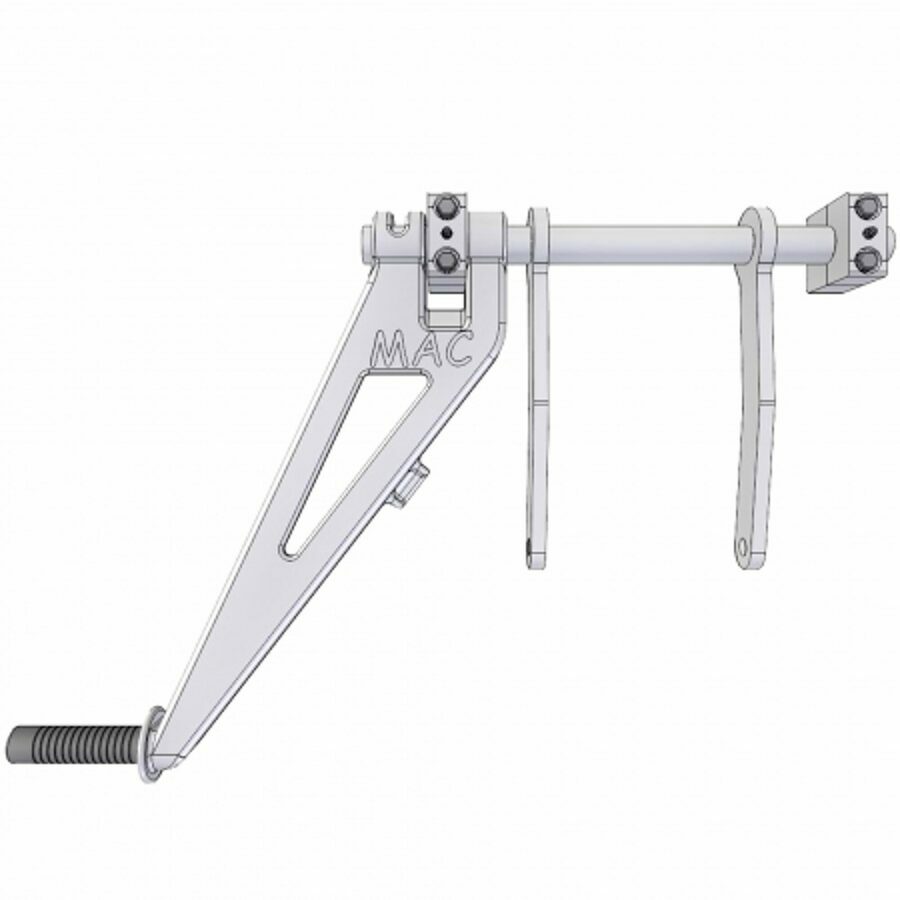 HANDLE, COAL DOOR ALUMINUM 12"