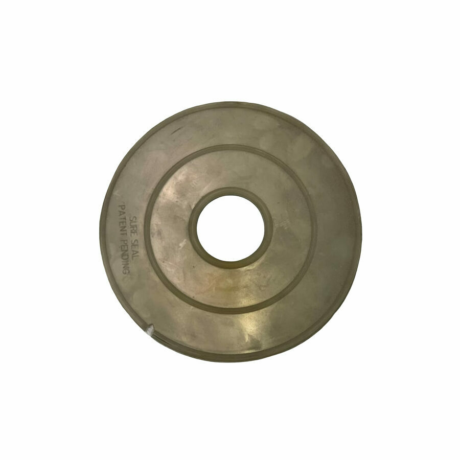 WEAR PLATE WITH CLEAR SILICONE GASKET, STAINLESS STEEL