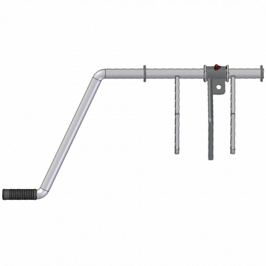 HANDLE ASSEMBLY, COAL DOOR 16",  W/FLOW CONTROL