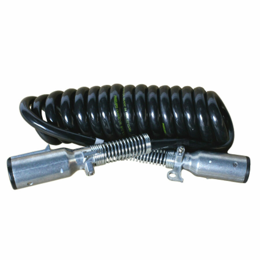 7 WAY LIGHT HARNESS SPRING, CORD MALE ENDS 12', TRUCK-LITE 97151 (263717151)
