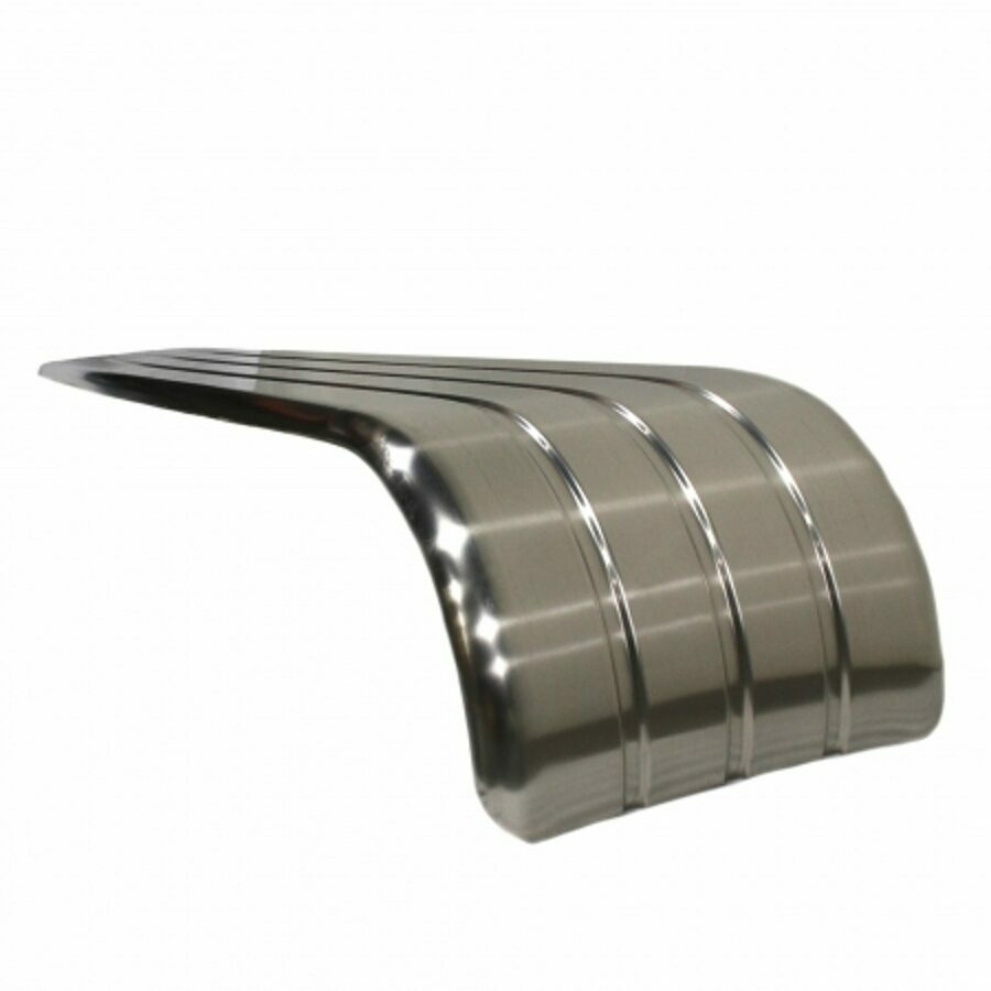 FENDER, SINGLE RADIUS 116", ALUMINUM 18 H X 25 W, 20 DEG. RADIUS W/ RIBS, FRONT FENDER DRY BULK TANK
