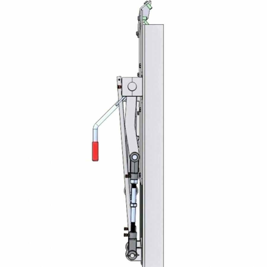 COAL DOOR ASSEMBLY 14", SHEET & POST WITH CAST HANDLE & FLOW CONTROL
