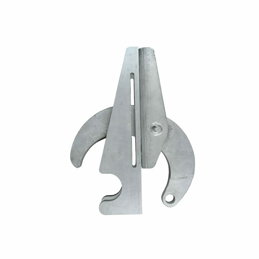 OVERSLUNG HOOK & LATCH ASSEMBLY, TWO PIECE STEEL AND ALUMINUM