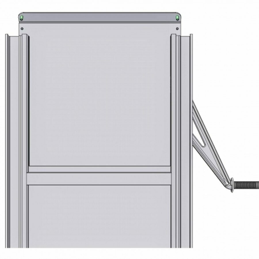 COAL DOOR ASSEMBLY 24", SHEET & POST WITH CAST HANDLE & FLOW CONTROL