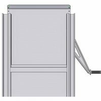 COAL DOOR ASSEMBLY 24", SHEET & POST WITH CAST HANDLE & FLOW CONTROL